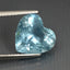 4.34 ct Sparkling Heart (11.44 x 10.84 mm) Brazil Sky Blue Aquamarine Gemstone