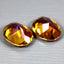 6.24 ct (2pcs) MATCHING PAIR Oval (9.96 x 8.09 mm) Multi Twilight Topaz Genuine