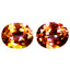7.90 ct (2pcs) MATCHING PAIR Oval (10.97 x 9.02 mm) Multi Twilight Topaz Genuine