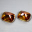 6.46 ct (2pcs) MATCHING PAIR Cushion (10.05 x 8.06 mm) Twilight Topaz Gemstone