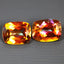 6.41 ct (2pcs) MATCHING PAIR Cushion (9.83 x 7.95 mm) Twilight Topaz Gemstone