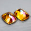 6.41 ct (2pcs) MATCHING PAIR Cushion (9.83 x 7.95 mm) Twilight Topaz Gemstone