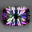7.60 ct Eye-catching Cushion (14.08 x 10.07 mm) Green Mystic Fire Topaz Gemstone