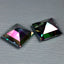 6.16 ct(2pcs)MATCHING PAIR Princess(8.06 x 8.11 mm)Mystic Fire Topaz Gemstone