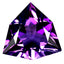 5.91ct Trillion (13.55 x 13.51 mm) Brazil Natural Purple Amethyst Loose Gemstone