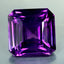 6.01 ct Octagon (11.40 x 11.24 mm) Brazil Natural Purple Amethyst Loose Gemstone