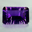 9.86 ct Emerald (17.35 x 11.44 mm) Brazil Natural Purple Amethyst Loose Gemstone
