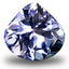 0.80 ct AAA Good-looking Pear (5.78 x 5.88 mm) Bluish Violet Tanzanite