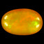 1.25 ct Best Fancy Cabochon(9.94 x 6.39 mm)Multicolor Orange Fire Opal