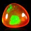 1.78 ct Remarkable Fancy Cabochon(9.03 x 8.31 mm)Multi Orange Fire Opal