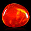 0.99 ct Fancy Cabochon (8.26 x 7.30 mm) Flashing Multicolor Red Fire Opal