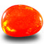 0.89 ct Fancy Cabochon (8.38 x 6.67 mm) Flashing Multicolor Red Fire Opal