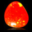 1.21 ct Shimmering AAA Fancy Cabochon(7.81 x 6.56 mm) Red Red Fire Opal