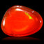 0.69 ct Wonderful AAA Fancy Cabochon (7.27 x 6.21 mm) Red Red Fire Opal