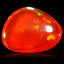 0.63 ct Flashing AAA Fancy Cabochon(7.14 x 6.69 mm)Red Red Fire Opal