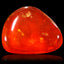 0.66 ct Exquisite AAA Fancy Cabochon (7.32 x 6.80 mm) Red Red Fire Opal