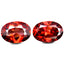 2.40 ct (2 pcs) Eye-opening Oval (7.18 x 5.03 mm) Natural Brown Zircon