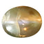 0.52 ct  Oval Cabochon (4.95 x 3.95 mm) Un-Heated Natural Alexandrite Cat's Eye
