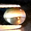 0.60 ct  Oval Cabochon (5.03 x 4.04 mm) Un-Heated Natural Alexandrite Cat's Eye