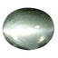 0.63 ct  Oval Cabochon (5.08 x 4.28 mm) Un-Heated Natural Alexandrite Cat's Eye