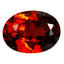 1.53 ct  Oval Cut (7.96 x 5.92 mm) 100% Natural Orangy Red Spessartite Garnet
