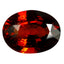 1.07 ct  Oval Cut (7.07 x 5.24 mm) 100% Natural Orangy Red Spessartite Garnet