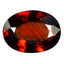 0.84 ct  Oval Cut (6.94 x 5.12 mm) 100% Natural Orangy Red Spessartite Garnet
