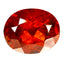 1.39 ct Oval Cut (6.85 x 5.62 mm) Orange Red Natural Spessartite Garnet Gemstone