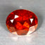 1.39 ct Oval Cut (6.85 x 5.62 mm) Orange Red Natural Spessartite Garnet Gemstone