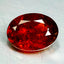 1.64 ct Oval Cut (8.15 x 6.18 mm) Orange Red Natural Spessartite Garnet Gemstone
