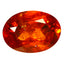 1.18 ct Oval Cut (7.21 x 5.18 mm) Orange Red Natural Spessartite Garnet Gemstone