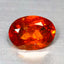 1.18 ct Oval Cut (7.21 x 5.18 mm) Orange Red Natural Spessartite Garnet Gemstone