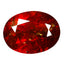 1.94 ct Oval Cut (8.61 x 6.48 mm) Orange Red Natural Spessartite Garnet Gemstone