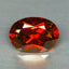 1.08 ct Oval Cut (6.85 x 4.96 mm) Orange Red Natural Spessartite Garnet Gemstone