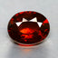 0.88 ct Oval Cut (6.45 x 5.18 mm) Orange Red Spessartite Garnet Natural Gemstone