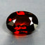 0.73 ct Oval Cut (6.63 x 4.96 mm) Orange Red Natural Spessartite Garnet Gemstone