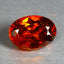 1.17 ct Oval (7.16 x 5.12 mm) Orange Red Natural Spessartite Garnet Gemstone