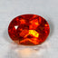 0.88 ct Oval (6.29 x 4.74 mm) Orange Red Natural Spessartite Garnet Gemstone