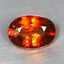 1.35 ct Oval Cut (7.60 x 5.42 mm) Orange Red Natural Spessartite Garnet Gemstone