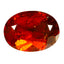 1.16 ct Oval Cut (7.18 x 5.28 mm) Orange Red Natural Spessartite Garnet Gemstone