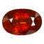 2.57 ct Oval (9.84 x 6.54 mm) Orange Red Natural Spessartite Garnet Gemstone