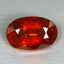 2.57 ct Oval (9.84 x 6.54 mm) Orange Red Natural Spessartite Garnet Gemstone