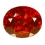 1.62 ct Oval Cut (7.02 x 5.73 mm) Orange Red Spessartite Garnet Natural Gemstone