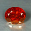 1.62 ct Oval Cut (7.02 x 5.73 mm) Orange Red Spessartite Garnet Natural Gemstone
