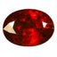 1.37 ct Oval Cut (7.56 x 5.58 mm) Orange Red Spessartite Garnet Natural Gemstone