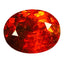 1.75 ct Oval Cut (8.09 x 6.36 mm) Orange Red Natural Spessartite Garnet Gemstone