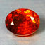 1.75 ct Oval Cut (8.09 x 6.36 mm) Orange Red Natural Spessartite Garnet Gemstone