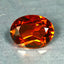 0.58 ct Oval Cut (5.49 x 4.19 mm) Orange Red Spessartite Garnet Natural Gemstone
