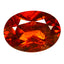 1.35 ct Oval Cut (7.56 x 5.49 mm) Orange Red Natural Spessartite Garnet Gemstone