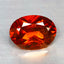 1.35 ct Oval Cut (7.56 x 5.49 mm) Orange Red Natural Spessartite Garnet Gemstone